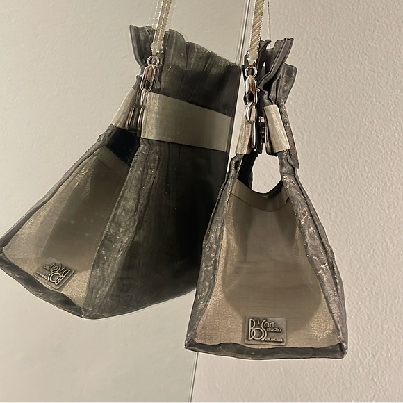 BO’S ART | Vintage Handmade Stainless Steel Mesh & Agate Gemstone Evening Bag - Picture 12 of 16